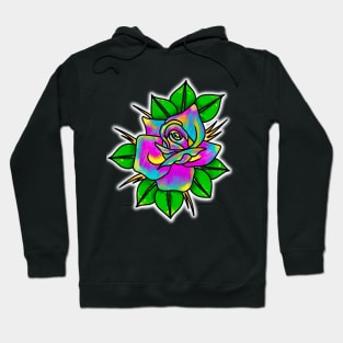 Oil Painted Rose Hoodie